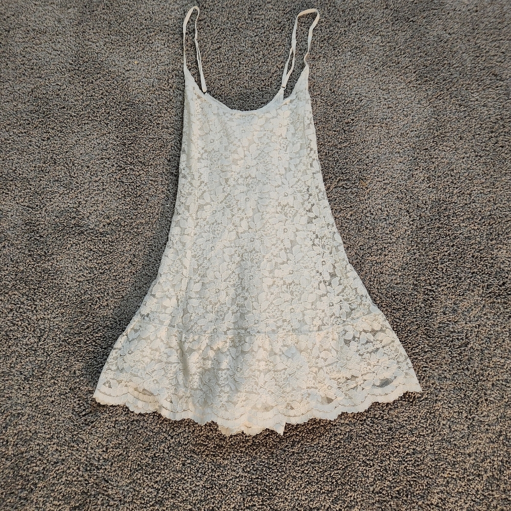 Abercrombie & Fitch Cream Lace Mini Dress
